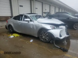 2019 Lexus IS with VIN JTHBA1D26K5097345, listed as a Copart auction lot 89060875 with 0 mi miles and Non Repairable. Bid and sale history available at carsss.com. Image 4.
