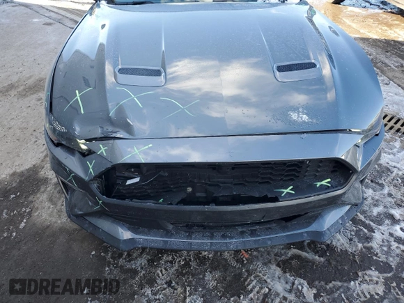 2022 Ford Mustang EcoBoost with VIN 1FATP8UH1N5103774, listed as a Copart auction lot 86244614 with 52,320 mi miles and Salvage Title. Bid and sale history available at carsss.com. Image 11.