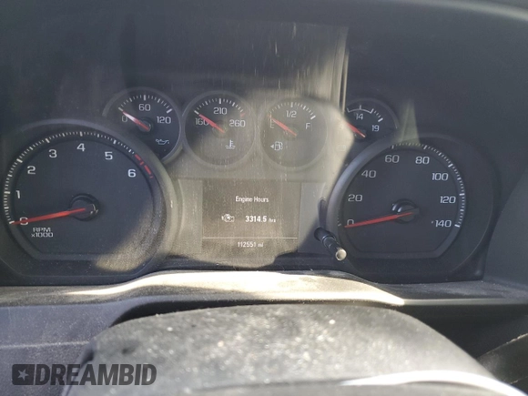 2020 Chevrolet Silverado 1500 Custom with VIN 1GCRWBEH0LZ311492, listed as a Copart auction lot 87042804 with 112,551 mi miles and Salvage Title. Bid and sale history available at carsss.com. Image 9.