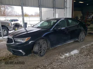 2019 Acura TLX Technology with VIN 19UUB3F42KA005559, listed as a Copart auction lot 85597884 with 117,780 mi miles and Salvage title. Bid and sale history available at DreamBid. Image 1.