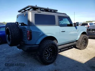 2021 Ford Bronco with VIN 1FMDE5CPXMLA63292, listed as a Copart auction lot 45659265 with 13,958 mi miles and Salvage title. Bid and sale history available at DreamBid. Image 3.