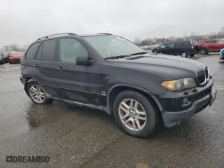2006 BMW X5 3.0i with VIN 5UXFA13596LY27568, listed as a Copart auction lot 85254534 with 0 mi miles and Salvage Title. Bid and sale history available at carsss.com. Image 4.