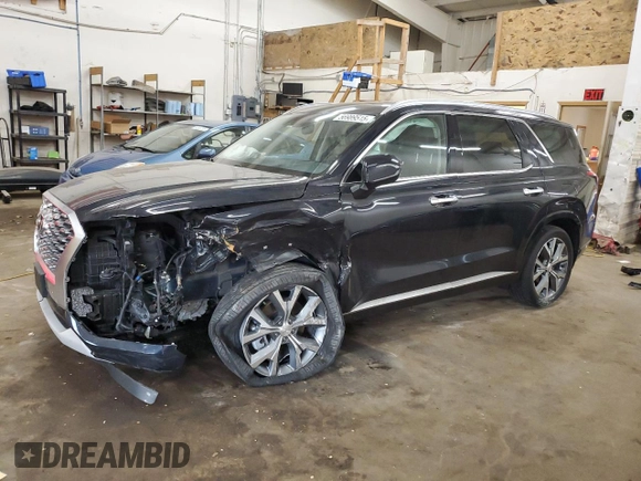 2021 Hyundai Palisade Limited with VIN KM8R5DHE1MU207961, listed as a Copart auction lot 56989515 with 36,416 mi miles and Salvage title. Bid and sale history available at DreamBid. Image 1.