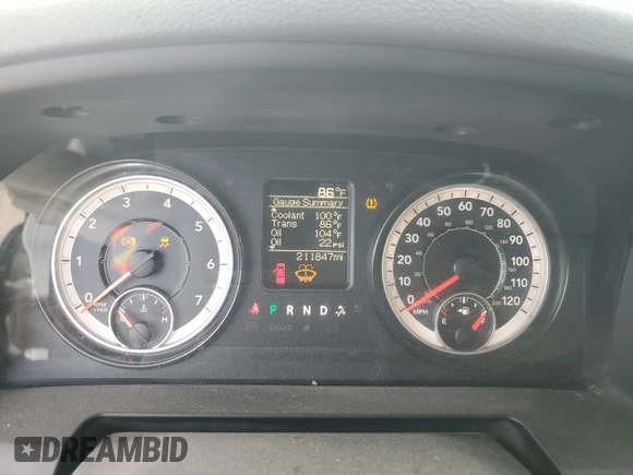 2017 Ram 1500 Tradesman with VIN 1C6RR7KT5HS625692, listed as a Copart auction lot 80113534 with 211,847 mi miles and Salvage title. Bid and sale history available at DreamBid. Image 9.