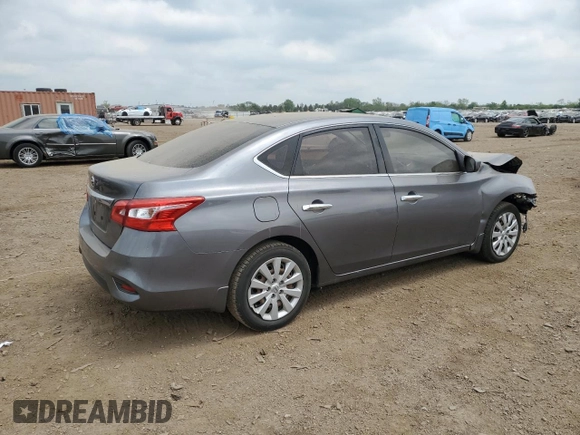 2017 Nissan Sentra S with VIN 3N1AB7AP1HY368467, listed as a Copart auction lot 56880555 with 48,024 mi miles and Salvage title. Bid and sale history available at DreamBid. Image 3.