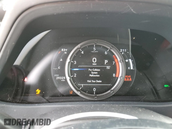 2021 Lexus UX 200 F Sport with VIN JTHE3JBHXM2033103, listed as a Copart auction lot 51348374 with 29,325 mi miles and . Bid and sale history available at DreamBid. Image 9.