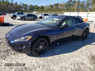 2011 Maserati GranTurismo Convertible with VIN ZAM45KMA9B0054803, listed as a Copart auction lot 48870465 with 77,136 mi miles and Salvage Title. Bid and sale history available at carsss.com. Image 1.