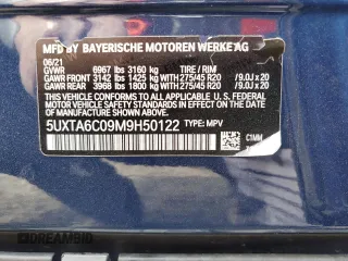 2021 BMW X5 xDrive45e with VIN 5UXTA6C09M9H50122, listed as a Copart auction lot 48162735 with 59,697 mi miles and Salvage Title. Bid and sale history available at carsss.com. Image 14.