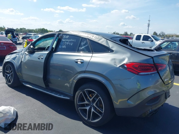 2021 Mercedes-Benz GLE 53 AMG with VIN 4JGFD6BB0MA403746, listed as a IAAI auction lot 42221763 with 68,541 mi miles and . Bid and sale history available at DreamBid. Image 3.