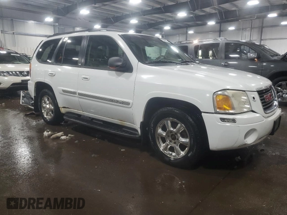 2002 GMC Envoy SLT with VIN 1GKDT13S722453300, listed as a Copart auction lot 45795025 with 158,290 mi miles and Salvage Title. Bid and sale history available at carsss.com. Image 4.