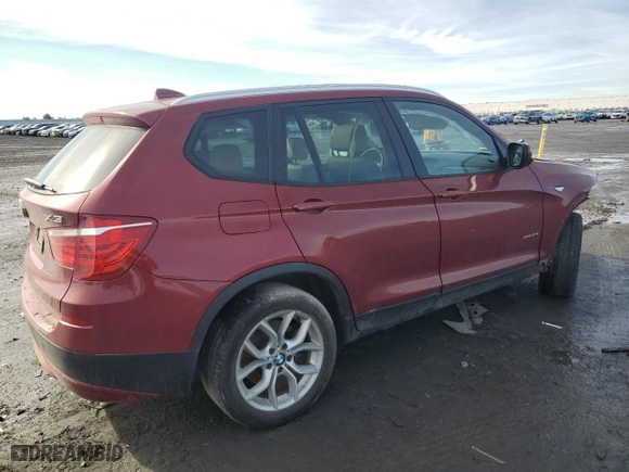2013 BMW X3 xDrive28i with VIN 5UXWX9C56D0A31178, listed as a Copart auction lot 47236085 with 109,713 mi miles and Salvage Title. Bid and sale history available at carsss.com. Image 3.
