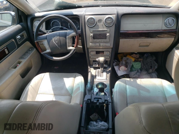2008 Lincoln MKZ with VIN 3LNHM26T58R667917, listed as a Copart auction lot 59976715 with 163,546 mi miles and Salvage title. Bid and sale history available at DreamBid. Image 8.