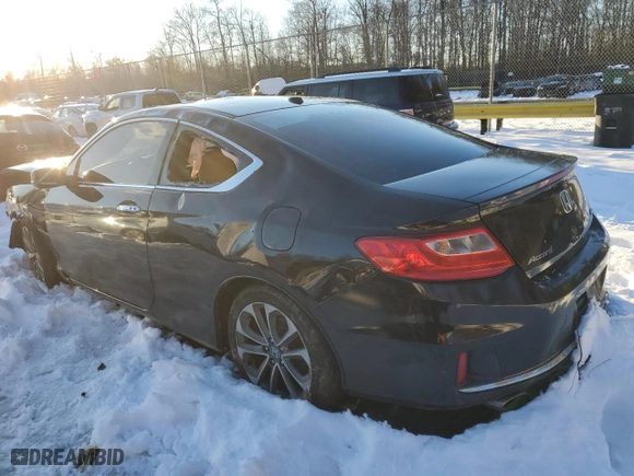 2014 Honda Accord Coupe EX-L with VIN 1HGCT2B85EA007211, listed as a Copart auction lot 86754694 with 0 mi miles and Salvage Title. Bid and sale history available at carsss.com. Image 2.
