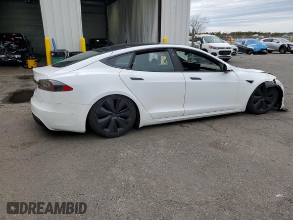 2021 Tesla Model S Long Range with VIN 5YJSA1E54MF439287, listed as a Copart auction lot 51729285 with Not provided miles and Salvage title. Bid and sale history available at DreamBid. Image 3.