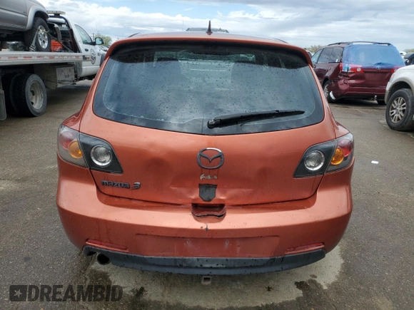 2005 Mazda 3 s with VIN JM1BK343351233932, listed as a Copart auction lot 51490275 with 211,731 mi miles and Salvage Title. Bid and sale history available at carsss.com. Image 6.