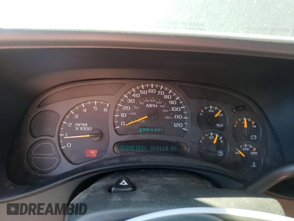 2003 Chevrolet Suburban LT with VIN 3GNEC16Z23G222975, listed as a Copart auction lot 80133404 with 260,113 mi miles and Salvage Title. Bid and sale history available at carsss.com. Image 9.