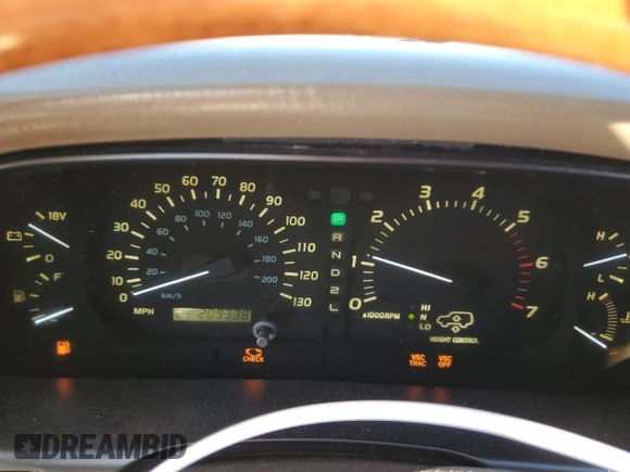 2000 Lexus LX 470 z VIN JT6HT00W3Y0090164, wystawiony jako Copart lot #41338515 z przebiegiem 209 338 mil mil oraz Szkoda całkowita • Salvage title. Historia ofert i sprzedaży dostępna na DreamBid. Obrazek 9.
