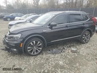 2020 Volkswagen Tiguan SEL Premium R-Line with VIN 3VV4B7AX3LM064598, listed as a Copart auction lot 81457484 with 0 mi miles and Salvage Title. Bid and sale history available at carsss.com. Image 1.