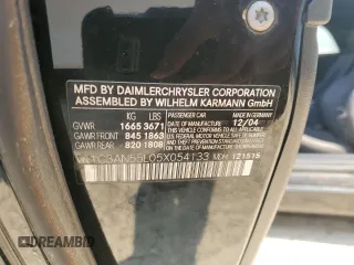 2005 Chrysler Crossfire with VIN 1C3AN55L05X054133, listed as a Copart auction lot 49809205 with Not Provided miles and Clean Title. Bid and sale history available at DreamBid. Image 12.