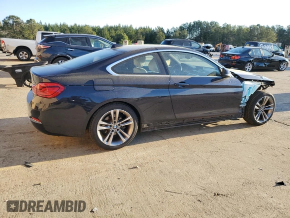 2018 BMW 4 Series 430i z VIN WBA4W3C51JAE99749, wystawiony jako Copart lot #50342855 z przebiegiem 96 696 mil mil oraz Szkoda całkowita • Salvage title. Historia ofert i sprzedaży dostępna na DreamBid. Obrazek 3.