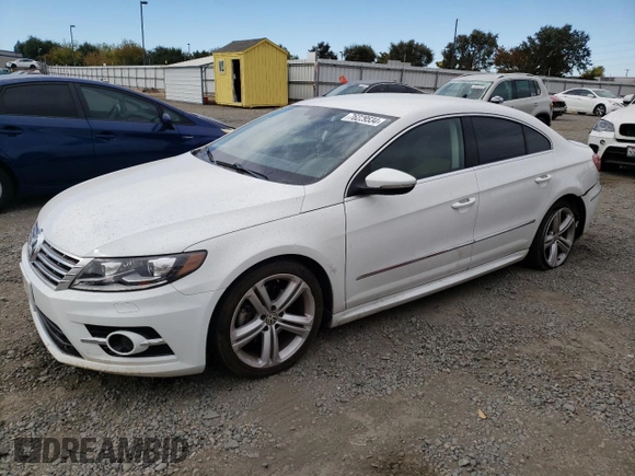 2015 Volkswagen CC R-Line with VIN WVWBP7AN9FE816661, listed as a Copart auction lot 76229534 with 91,489 mi miles and Salvage Title. Bid and sale history available at carsss.com. Image 1.