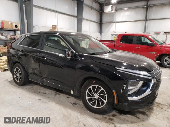 2022 Mitsubishi Eclipse Cross ES z VIN JA4ATUAA6NZ002360, wystawiony jako Copart lot #87186754 z przebiegiem 66 364 mil mil oraz Szkoda całkowita • Salvage title. Historia ofert i sprzedaży dostępna na DreamBid. Obrazek 4.