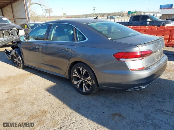 2021 Volkswagen Passat 2.0T SE with VIN 1VWSA7A3XMC008583, listed as a IAAI auction lot 41786307 with 56,446 mi miles. Bid and sale history available at carsss.com. Image 3.