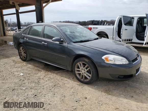 2012 Chevrolet Impala LTZ with VIN 2G1WC5E35C1315525, listed as a Copart auction lot 47987615 with 130,099 mi miles and Salvage Title. Bid and sale history available at DreamBid. Image 4.