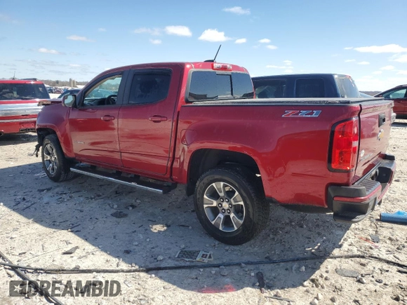 2019 Chevrolet Colorado 4WD Z71 with VIN 1GCGTDEN7K1106007, listed as a Copart auction lot 53304245 with 52,693 mi miles and Salvage title. Bid and sale history available at DreamBid. Image 2.