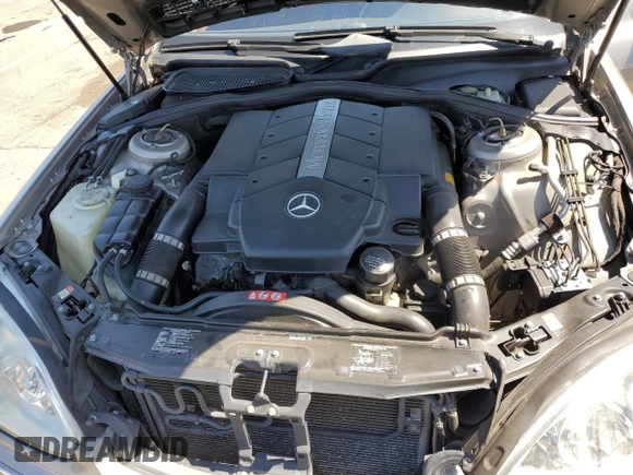 2005 Mercedes-Benz S-Class 5.0L with VIN WDBNG75J15A447352, listed as a Copart auction lot 53681734 with 0 mi miles and Salvage Title. Bid and sale history available at carsss.com. Image 11.