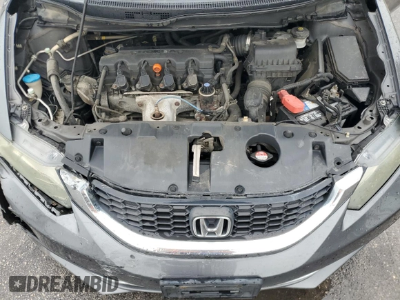 2013 Honda Civic LX z VIN 2HGFB2F50DH509088, wystawiony jako Copart lot #59660625 z przebiegiem 292 774 mil mil oraz Szkoda całkowita • Salvage title. Historia ofert i sprzedaży dostępna na DreamBid. Obrazek 11.