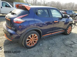 2015 Nissan Juke SV with VIN JN8AF5MV7FT550541, listed as a Copart auction lot 47573835 with 89,667 mi miles and Salvage Title. Bid and sale history available at DreamBid. Image 3.