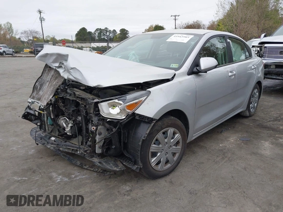 2023 Kia Rio LX with VIN 3KPA24AD2PE628795, listed as a IAAI auction lot 41943903 with 35,937 mi miles. Bid and sale history available at carsss.com. Image 2.