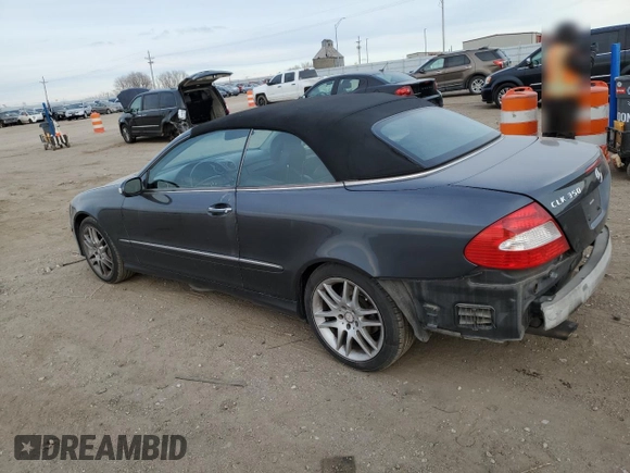 2008 Mercedes-Benz CLK-Class 3.5L with VIN WDBTK56GX8F240284, listed as a Copart auction lot 83068564 with 206,326 mi miles and Salvage Title. Bid and sale history available at carsss.com. Image 2.