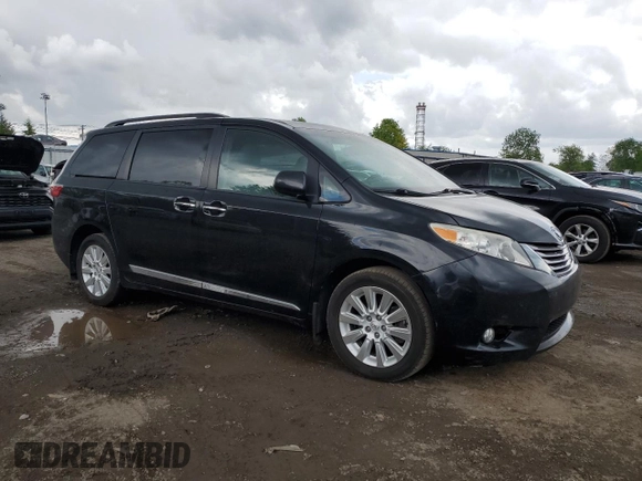 2015 Toyota Sienna Limited with VIN 5TDDK3DC4FS110637, listed as a Copart auction lot 55536225 with 77,062 mi miles and Clean Title. Bid and sale history available at DreamBid. Image 4.