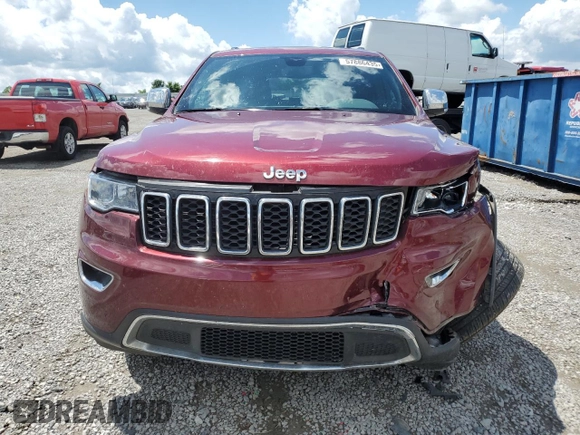2022 Jeep Grand Cherokee Limited with VIN 1C4RJFBG9NC177783, listed as a Copart auction lot 57886435 with 57,153 mi miles and Salvage title. Bid and sale history available at DreamBid. Image 5.