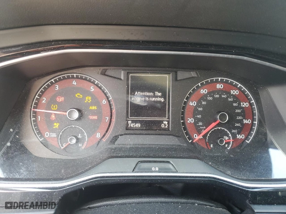 2020 Volkswagen Jetta S with VIN 3VWCB7BU9LM027339, listed as a Copart auction lot 52256125 with 74,549 mi miles and Clean Title. Bid and sale history available at carsss.com. Image 9.