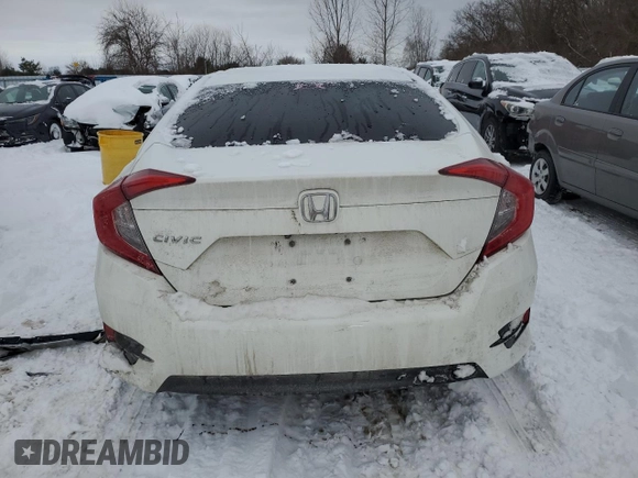 2017 Honda Civic Sedan LX with VIN 2HGFC2F63HH036508, listed as a Copart auction lot 45645455 with 156,366 mi miles and Salvage Title. Bid and sale history available at carsss.com. Image 6.