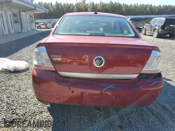 2009 Mercury Sable Premier with VIN 1MEHM42W59G628722, listed as a Copart auction lot 79642074 with 80,369 mi miles and Salvage Title. Bid and sale history available at carsss.com. Image 6.