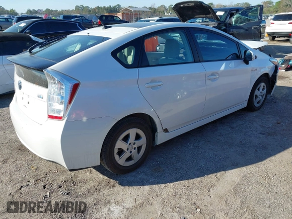 2010 Toyota Prius II with VIN JTDKN3DU1A0089183, listed as a IAAI auction lot 41690634 with 120,805 mi miles. Bid and sale history available at carsss.com. Image 4.
