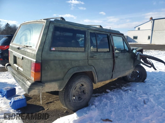 1996 Jeep Cherokee Sport with VIN 1J4FJ68SXTL316180, listed as a Copart auction lot 89080095 with 199,898 mi miles and Salvage Title. Bid and sale history available at carsss.com. Image 3.