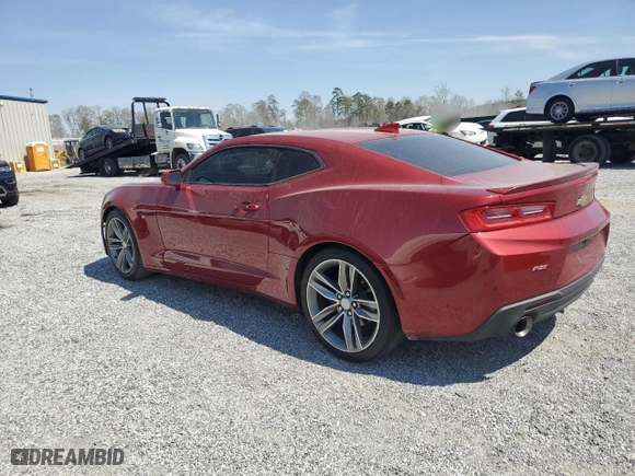 2017 Chevrolet Camaro 2LT with VIN 1G1FD1RS4H0117383, listed as a Copart auction lot 51133165 with 187,394 mi miles and Clean Title. Bid and sale history available at carsss.com. Image 2.