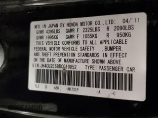 2011 Acura TSX z VIN JH4CU2E68BC010852, wystawiony jako Copart lot #83897774 z przebiegiem 194 080 mil mil oraz Szkoda całkowita • Salvage title. Historia ofert i sprzedaży dostępna na DreamBid. Obrazek 12.