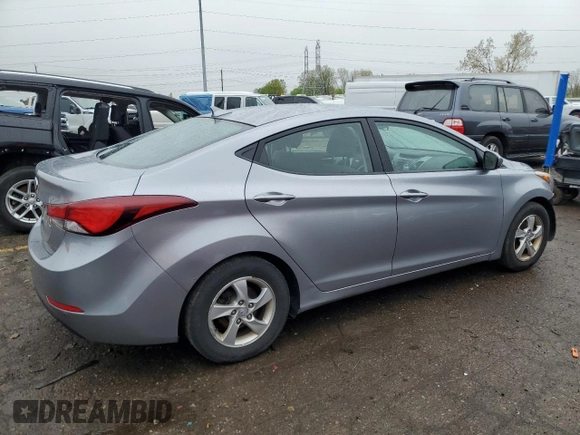 2015 Hyundai Elantra SE z VIN 5NPDH4AE6FH566008, wystawiony jako Copart lot #55693855 z przebiegiem 156 372 mil mil oraz Szkody całkowita. Historia ofert i sprzedaży dostępna na DreamBid. Obrazek 3.