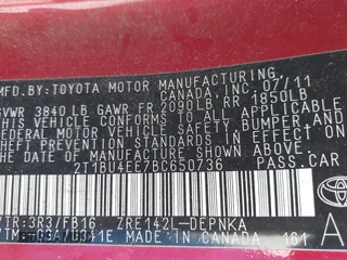 2011 Toyota Corolla L with VIN 2T1BU4EE7BC650736, listed as a IAAI auction lot 42136302 with 163,714 mi miles and . Bid and sale history available at DreamBid. Image 9.