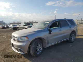 2016 Dodge Durango SXT with VIN 1C4RDHAG5GC394383, listed as a Copart auction lot 50595745 with 113,753 mi miles and Salvage Title. Bid and sale history available at DreamBid. Image 1.