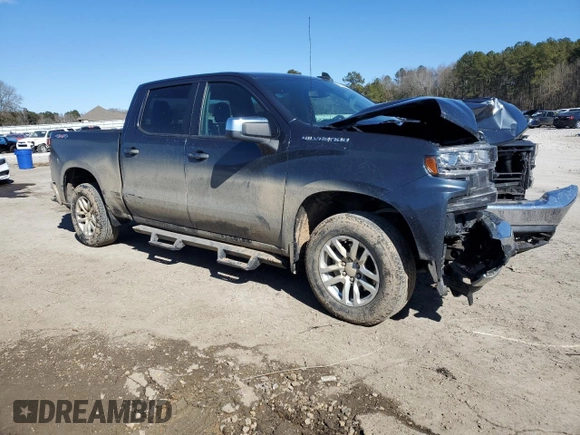 2021 Chevrolet Silverado 1500 LT with VIN 1GCUYDED6MZ317425, listed as a Copart auction lot 42543185 with 117,969 mi miles and Salvage Title. Bid and sale history available at carsss.com. Image 4.