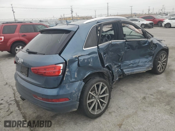 2018 Audi Q3 Premium Plus with VIN WA1HCCFS2JR007320, listed as a Copart auction lot 50150175 with 70,096 mi miles and Salvage Title. Bid and sale history available at carsss.com. Image 3.