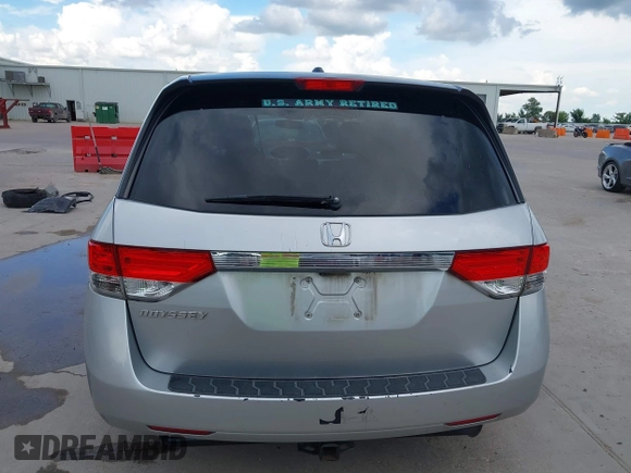 2014 Honda Odyssey EX-L with VIN 5FNRL5H60EB058753, listed as a IAAI auction lot 42595221 with 194,995 mi miles and . Bid and sale history available at DreamBid. Image 16.