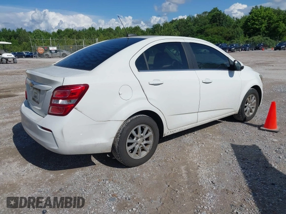 2017 Chevrolet Sonic LT with VIN 1G1JD5SHXH4132396, listed as a IAAI auction lot 42394041 with 106,893 mi miles and . Bid and sale history available at DreamBid. Image 4.